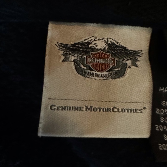 Harley-Davidson black hoodie jacket with wings and bling detail Size Large - Picture 10 of 13